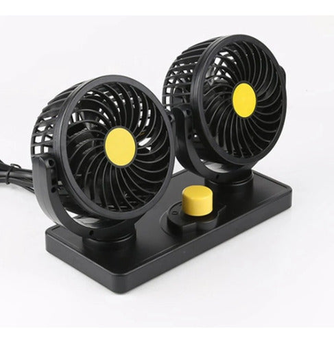 LJ ACCESORIOS Ventilador Doble Para Auto 12 V 7