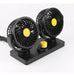 LJ ACCESORIOS Ventilador Doble Para Auto 12 V 7