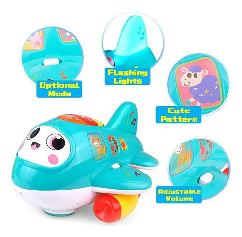 Histoye Development Toys - Baby Plane for Crawling and Walking 3