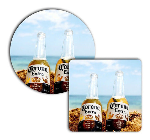 Customized Coasters Advertising Brands Gifts Pack of 10 Units 0