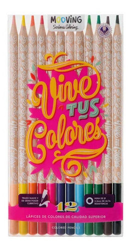 Mooving Coloring Pencils x 12 Colors 0
