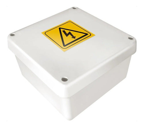 Caja Paso Estanca 115x115x50mm Pvc Cctv  Empalme Exterior 0