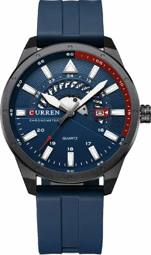 Curren Reloj Curren 8421 Hombre Negro Silicona 0