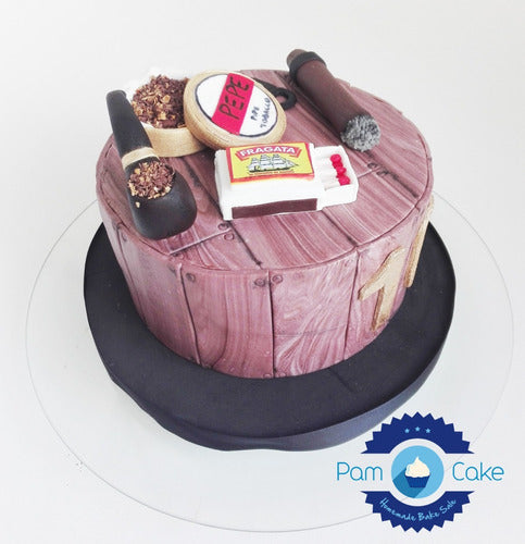 PamCakehouse Torta Artesanal 100 Años Habano Pipa Tabaco 7