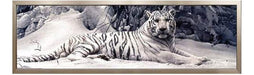 GELANYOUPIN 5D Diamond Painting Kit - White Tiger 40x150cm 0