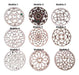 Set of 10 40cm Fibrofacil Mandala Art Pieces 0