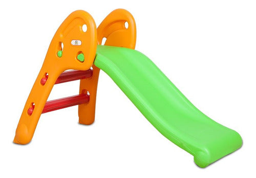 Tushop Plastic Kids Slide - Green and Orange 0