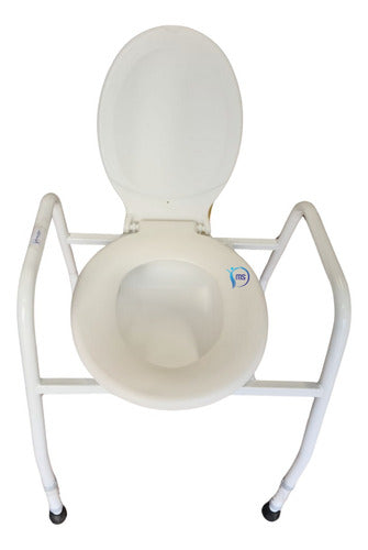 MagnetoSalud Adjustable Bathroom Chair with Removable Bedpan 1