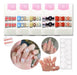 DD2 Square Press-On Nails 24pcs with Adhesive 1