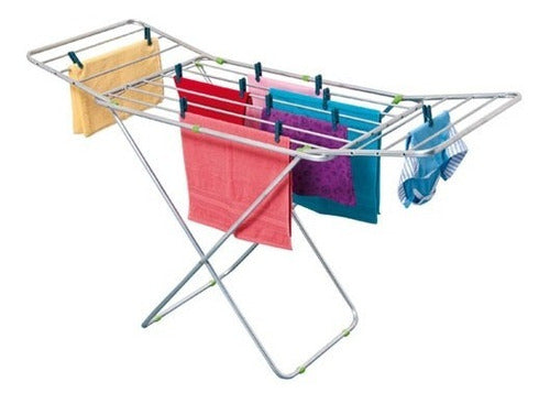 Mor Folding Standing Drying Rack with Extensions 0