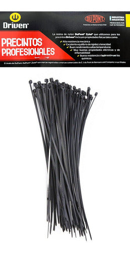 Driven Professional Zip Ties X100 4.8mm X 200mm P-200-48-N 0