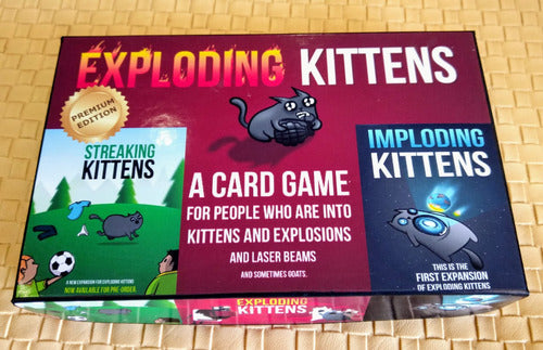 Exploding Kittens Gatitos Explosivos Prem. Edc + 2 Exp. Esp 1