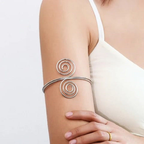 Burdah Delicate Bodychain Wave Bracelet Silver 0