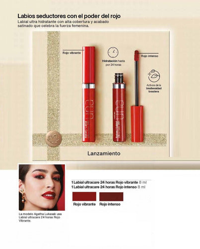 Natura Labial Utracare 24 Hs Una Intenso Lip Balm - 8ml 2