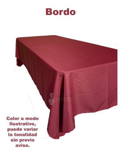 Confección Total Mantel Rectangular Antimancha 2,50 X 1,50 Bordo 1