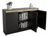 Table's Modern Closed Cabinet with 3 Doors - Black Elm 0