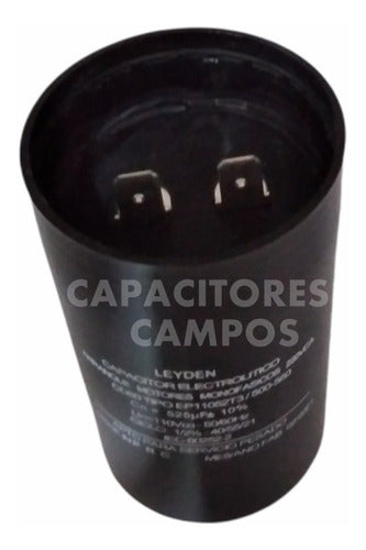 Leyden Electrolitic Capacitor for Motors 70 - 80 µF 110/125 VAC 1