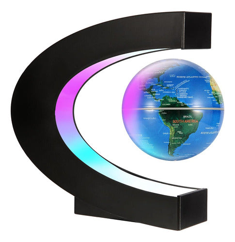 Gresus Floating World Map with C-Shaped Gadget Frame for Men 0