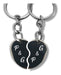 Personalized Half Heart Keychains Surgical Steel 0