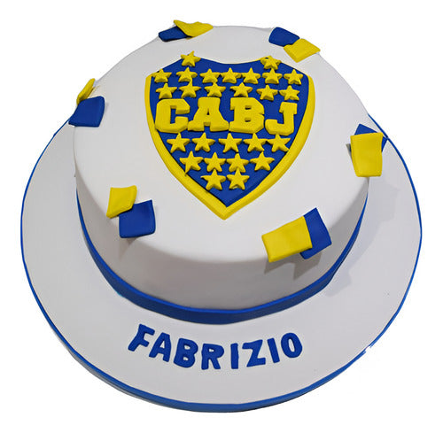 Promo! SS GOURMET Torta Boca Juniors 2 Kg + 18 Cupcakes Temáticos 0