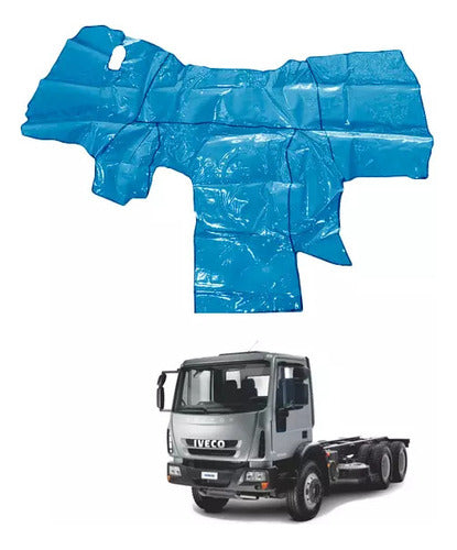 Tapete Vinil Azul Para Iveco Eurocargo Tector Cabine Simples 0