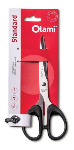 Olami Scissors Plastic Handle and Steel Blade 17.5 cm. x 12 Units 0