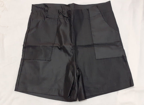 Black Glossy Shorts Size 44 Leggings Type 44/46 3