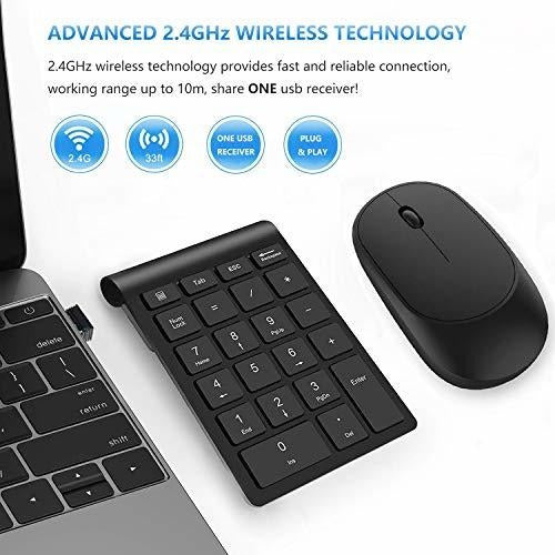 Acedada Wireless Numeric Keypad and Mouse Combo 1