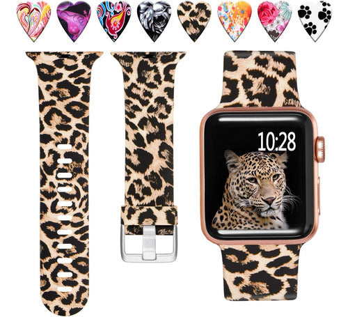 Laffav Classic Leopard Band for Apple Watch 44/45/49mm S9 & Ultra 2 M/L 0