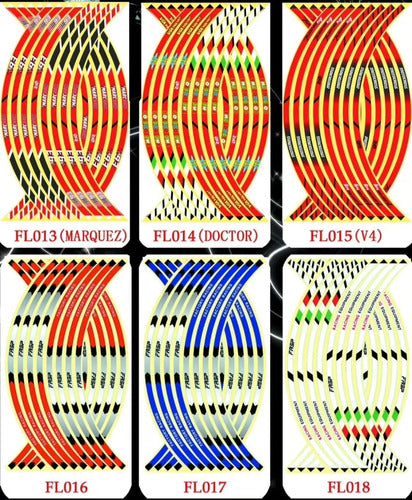 Calcomanias Adhesivas Llantas Valentino Rossi Reflectivas 5