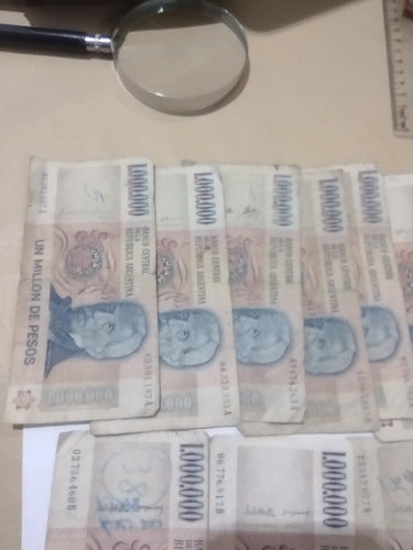 Lote De 11 Billetes De 1000000 Pesos Ley 4