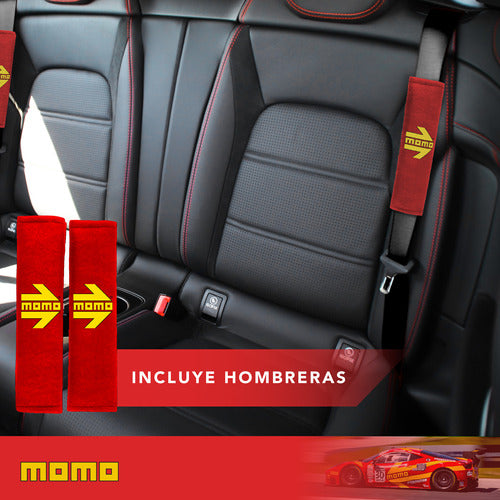 Momo Universal Steering Wheel Cover + Seat Belt Cover Kit 3