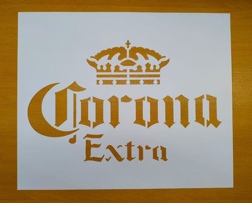 Stencil Bebidas Marcas Cerveza Whisky 50x60cm 0