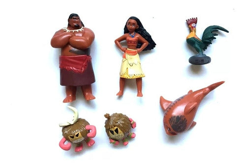 Disney Moana Set Mini Figures 12 Units Character Dolls 3