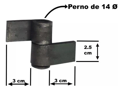 BLTMARKET Bisagra Reja Soldar Y Soldar X3 Unidades De 1 Pulgada 2