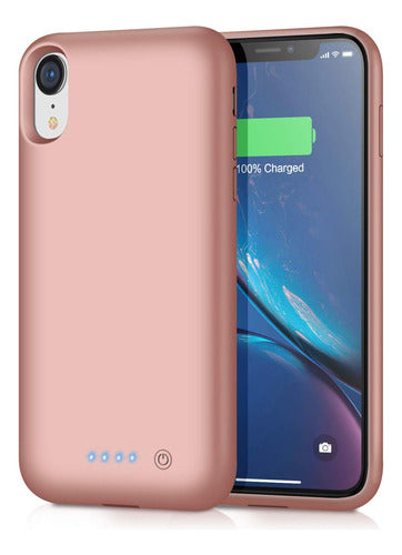 Trswyop iPhone XR Rose Gold Charging Case 0