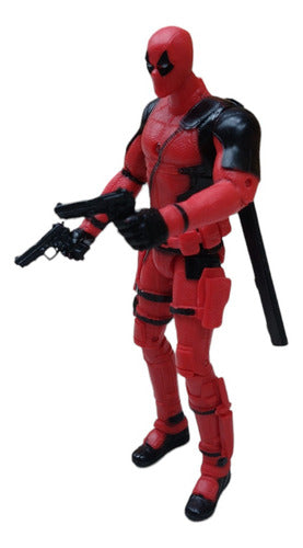 Muñeco Deadpool Articulado Con Accesorios X1 2