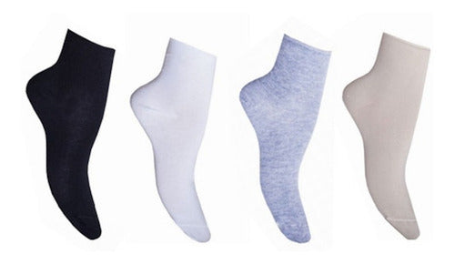 Sayer Short Cotton Socks without Elastic Cuffs Women Art.233 19