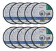 Bosch Eco 115 x 1 mm Cutting Disc for Metal Stainless Steel - Pack of 10 0