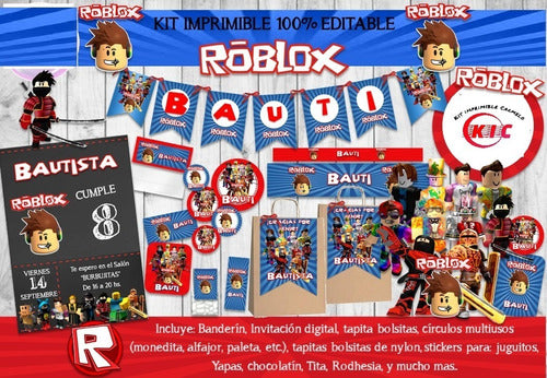 Kit Imprimible Carmelo Candy Bar Roblox 1