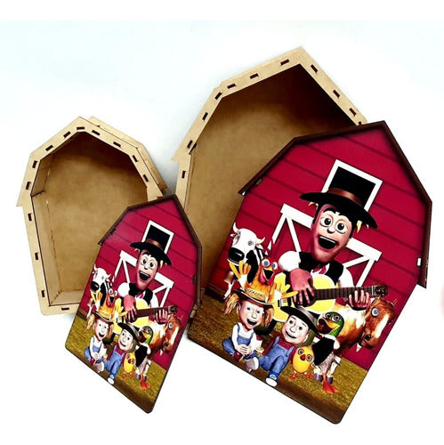 Set of 5 Laminated MDF Boxes with Characters - Children's Day Special! 1