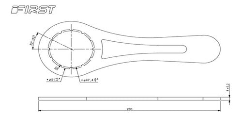 First T30 12 Estrias Box Wrench Extractor 2