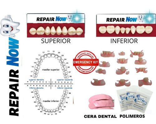 Repair Now Provisional Dental Prosthesis Kit 6