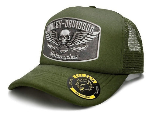 Trucker Hat Harley Davidson Retro Motorcycle 3