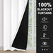 Kinryb Winter Curtains 100% Blackout for Bedroom, 45 2