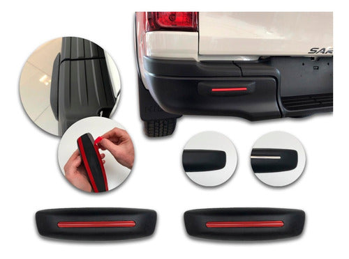 Kenny Hilux 2016/20 Rear Bumper Guards X2 Black 1