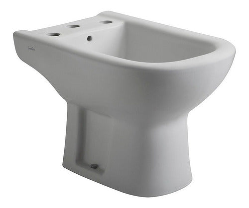 Ferrum Bidet Bari with 3 Key Faucet - White Ceramic 0