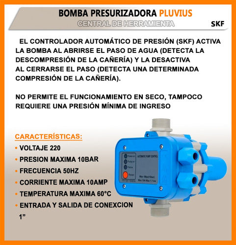 Pluvius Automatic Water Pressure Controller 1