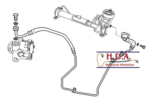 Manguera Direccion Hidraulica Vw Gol Trend Suran Voyage Fox 1