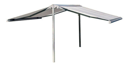 Buenos Aires Lonas Double Retractable Roof Awning A 2 Waters Bars Restaurants Homes 0